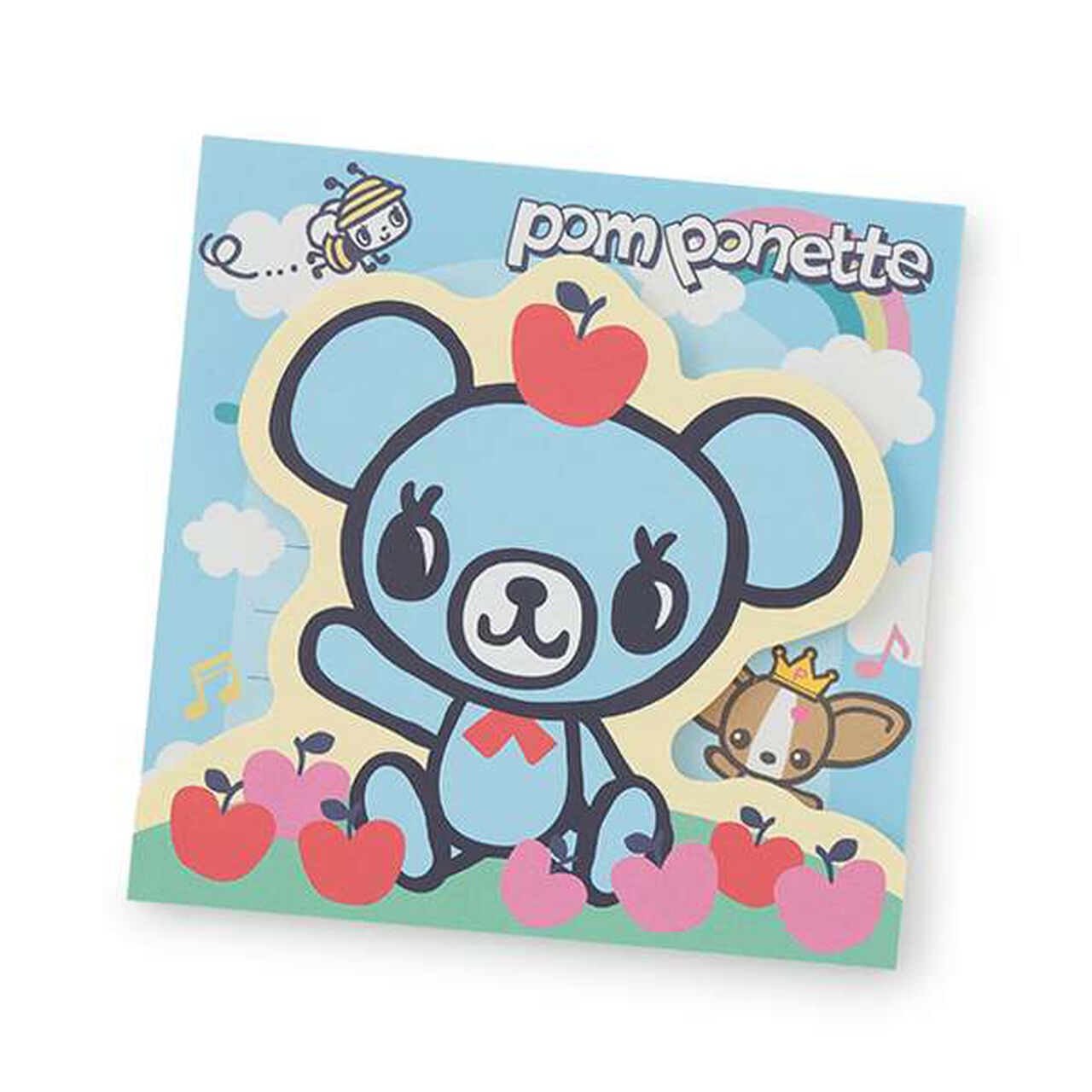 [Made in Japan] Mint-kun Die-Cut Memo Pad,Sax blue, large image number 0