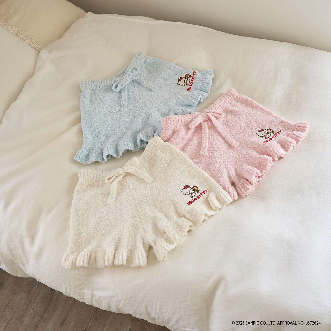 [Sanrio Characters/Hello Kitty] Marshmallow Knit Shorts,Ivory, large image number 5