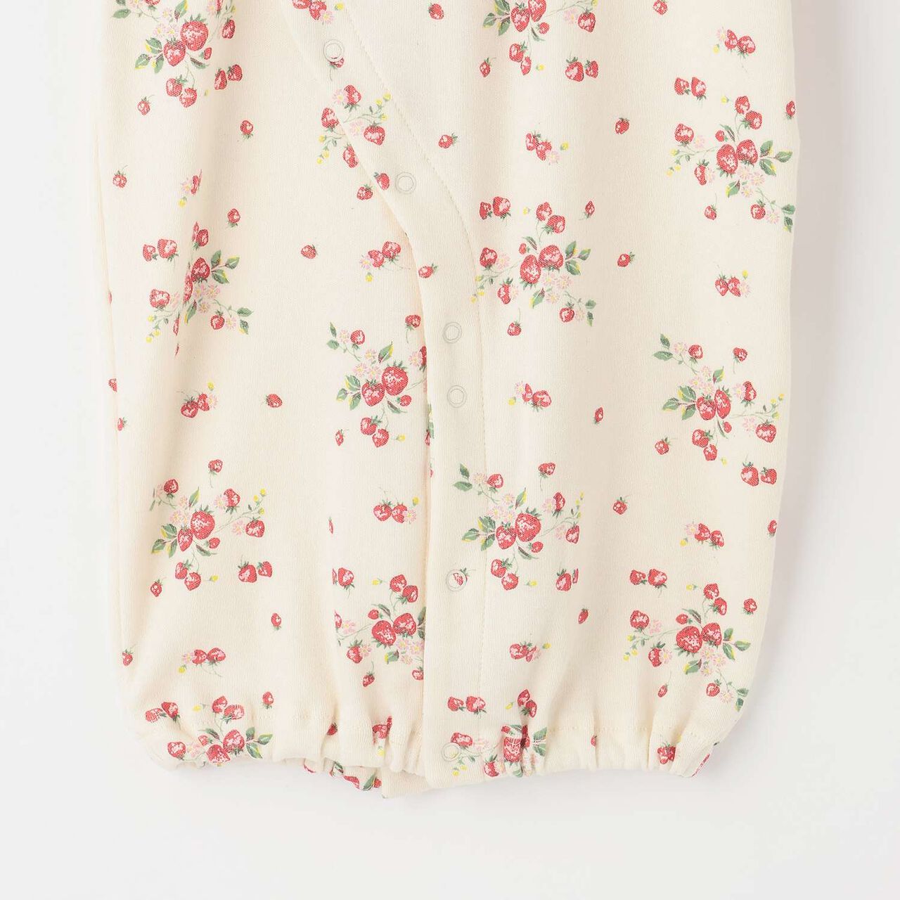 Wild Strawberry 2WAY Romper [Organic] [Made in Japan],Pearl white, large image number 6