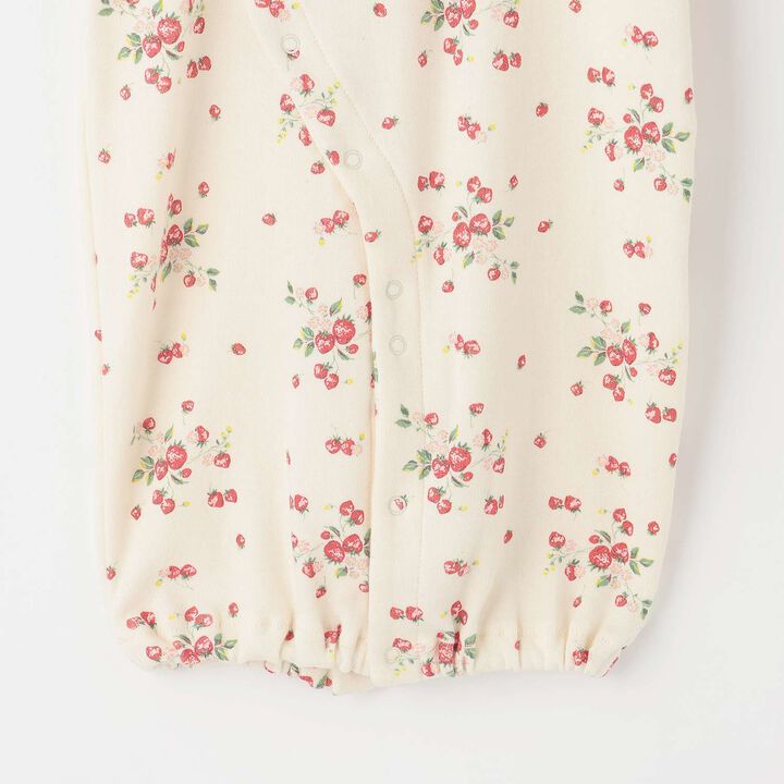 Wild Strawberry 2WAY Romper [Organic] [Made in Japan],Pearl white, medium image number 6