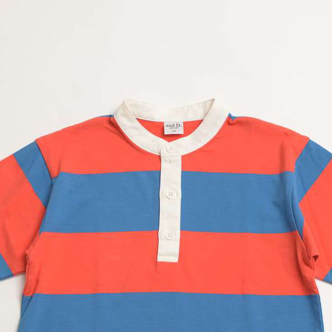 Stand Collar Rugby Long-Sleeve Shirt,Black, large image number 13