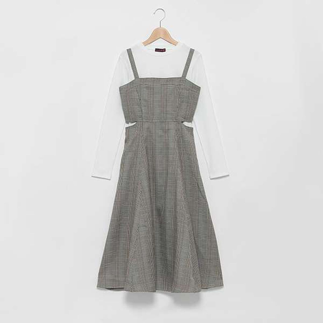 Jumper Skirt Inner Wear Set,Blue, large image number 8