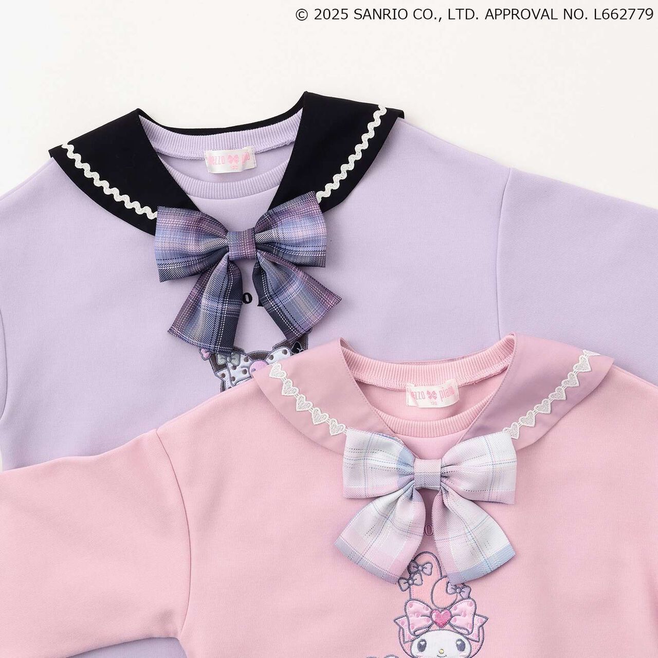 My Melody / Kuromi Hem Pleats 2 Way Sailor One-Piece Dress,Pink, large image number 12