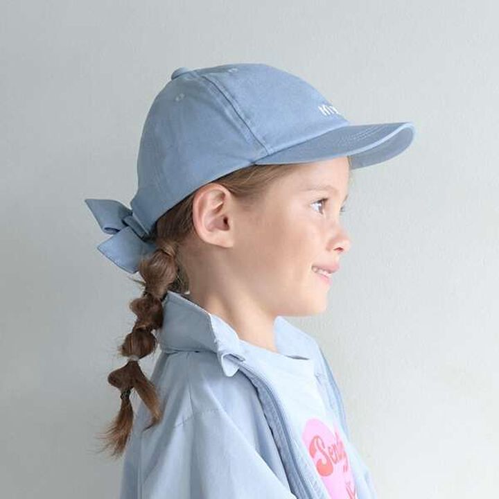 Assorted Logo Embroidery Ribbon Cap,Black, medium image number 8