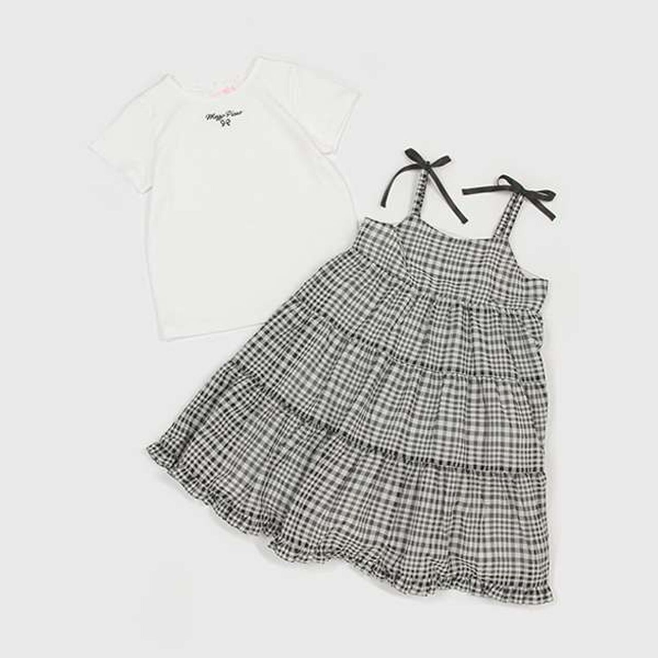 Cami Dress & Short Sleeve T-Shirt Set,Blue, large image number 20