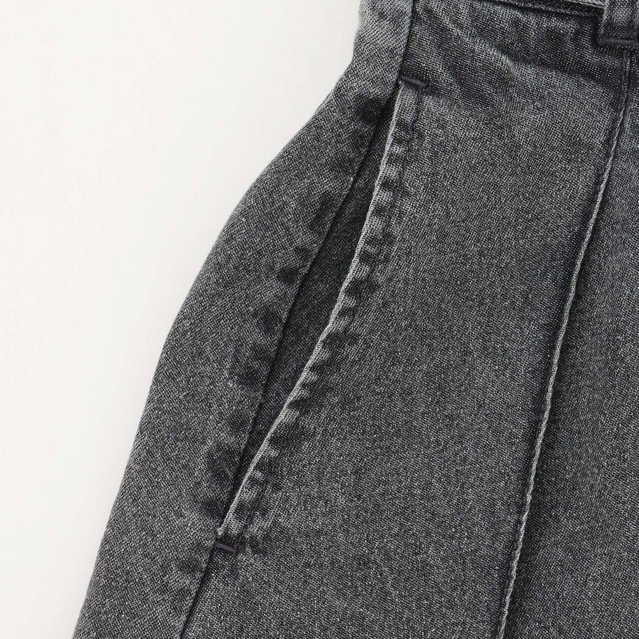 [LTXC] Denim Pleated Skirt with Belt,Navy, large image number 16
