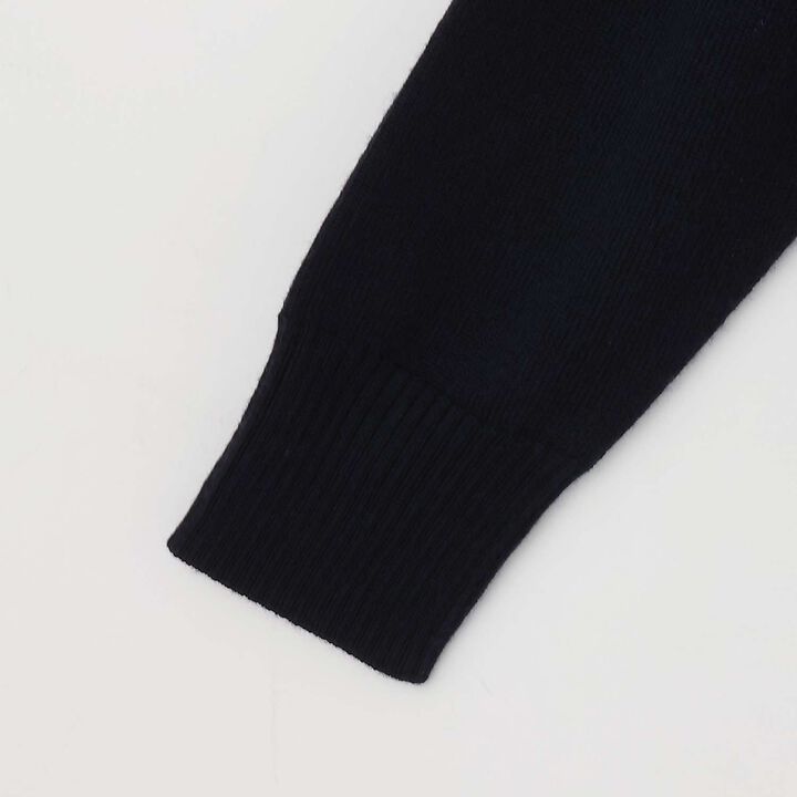 [Graduation Attire] V-Neck Merino Wool Cardigan,Navy, medium image number 4