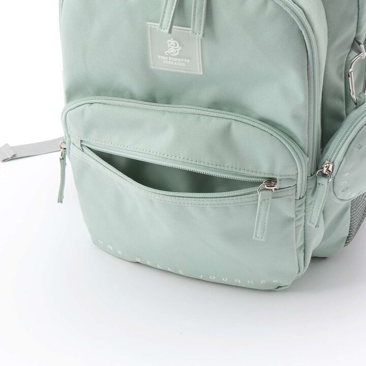 23L Water-Repellent Round Pouch School Backpack,Light blue, medium image number 17