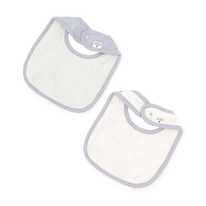 Gauze Bibs 2-Pack,Light blue, medium image number 1
