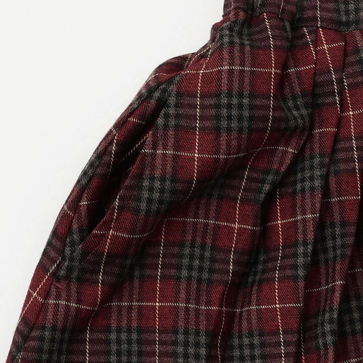 Button Pleated Skirt-Pants,Gray, medium image number 3