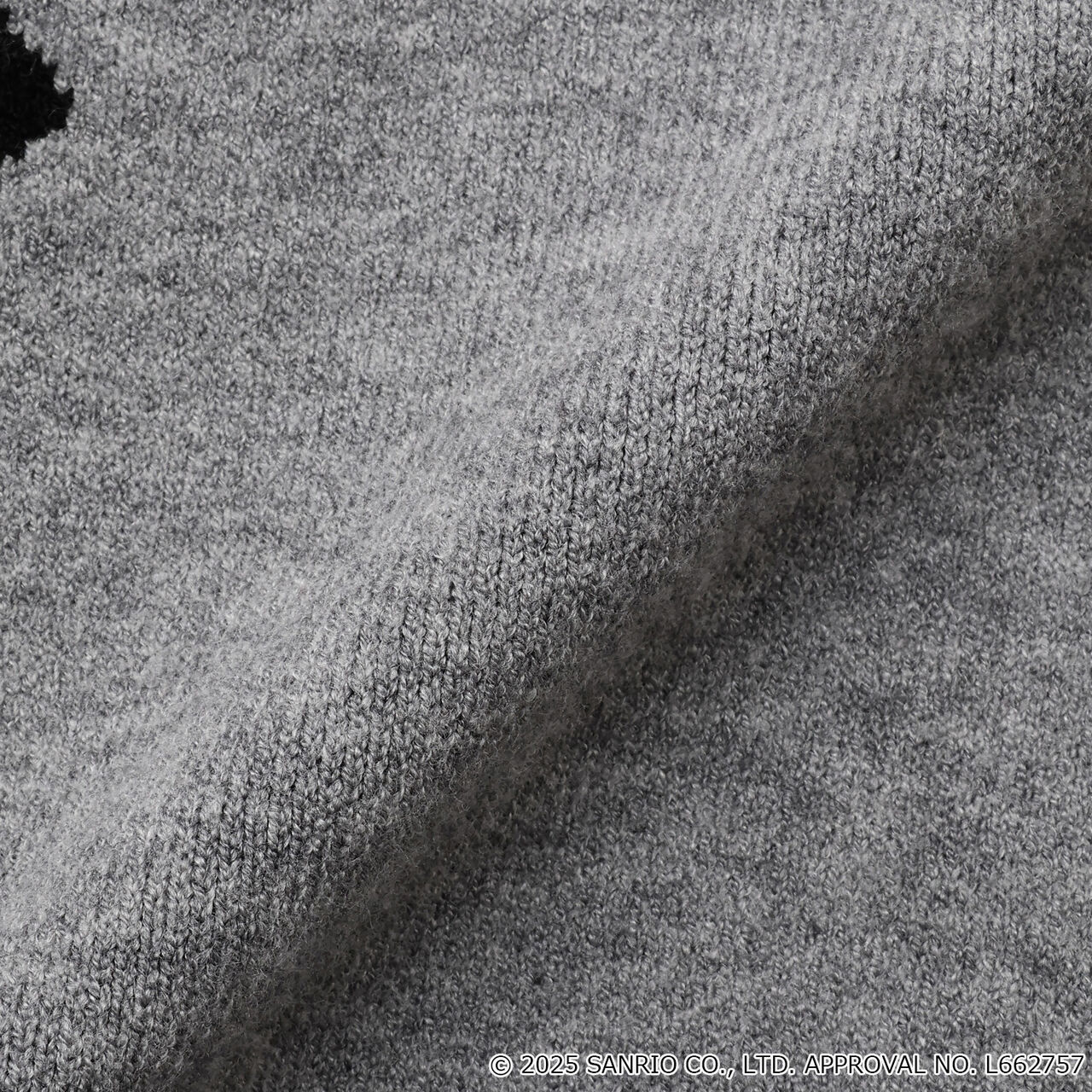 My Melody / Kuromi All-Over Pattern Jacquard Pullover & Lace Collar Set,Black, large image number 8