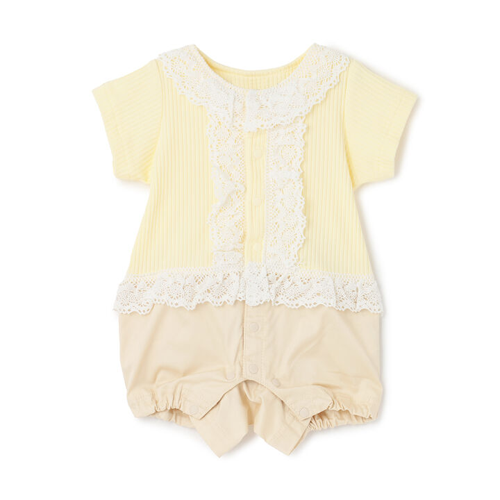 Color-Block Lace Coverall,, medium