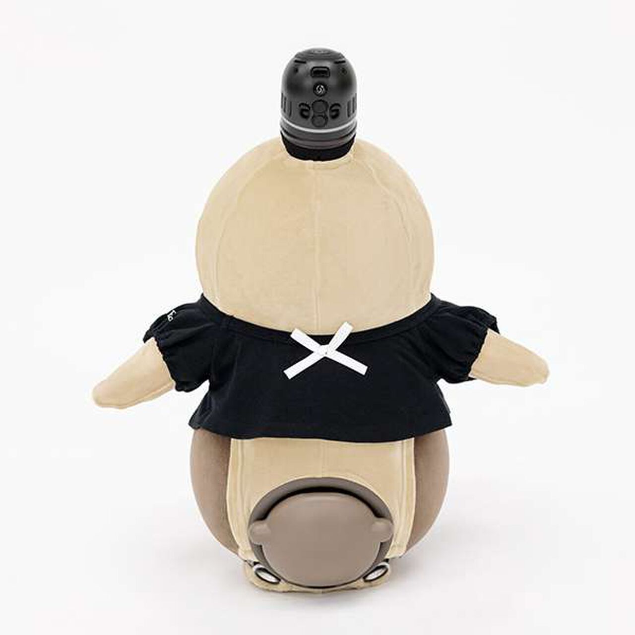 mezzo piano junior × LOVOT Ribbon Full T-Shirt,Black, large image number 2