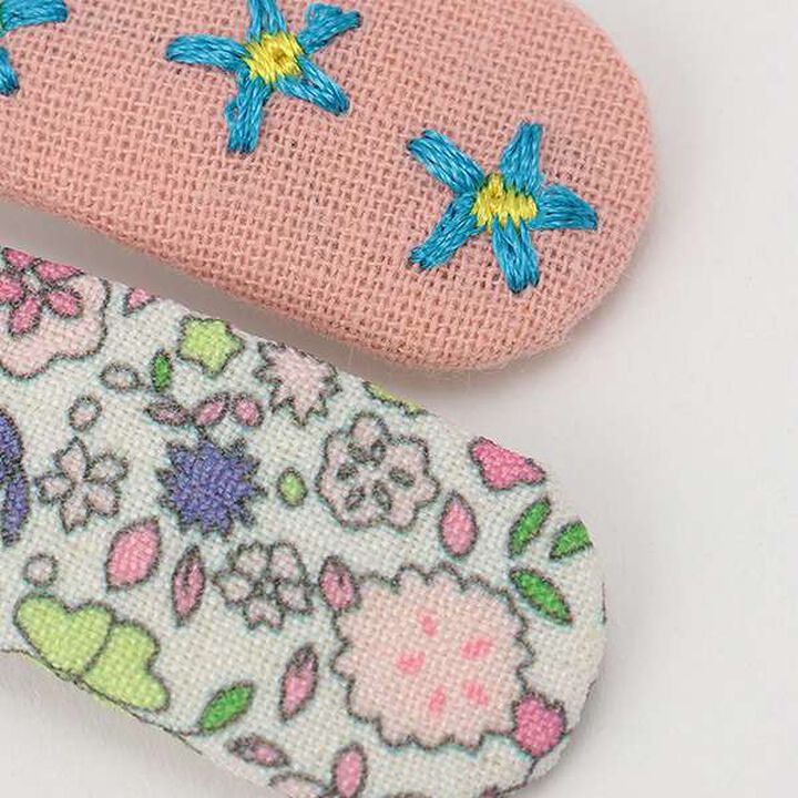 Embroidered Hairpin [L],Orange, medium image number 3