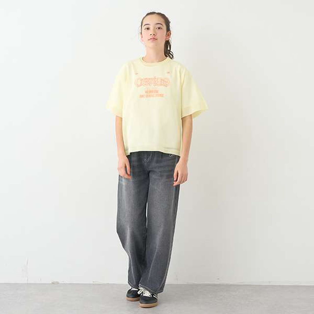 Sheer Knitwear T-Shirt Set,Light blue, large image number 9