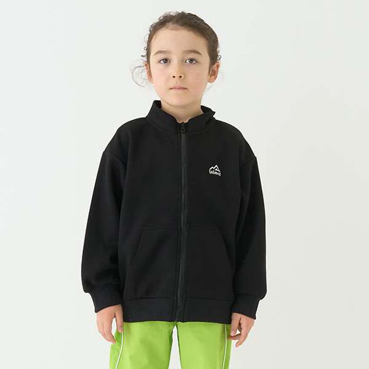 [Water-Repellent] Ponte Zip Stand Collar,Black, medium image number 0