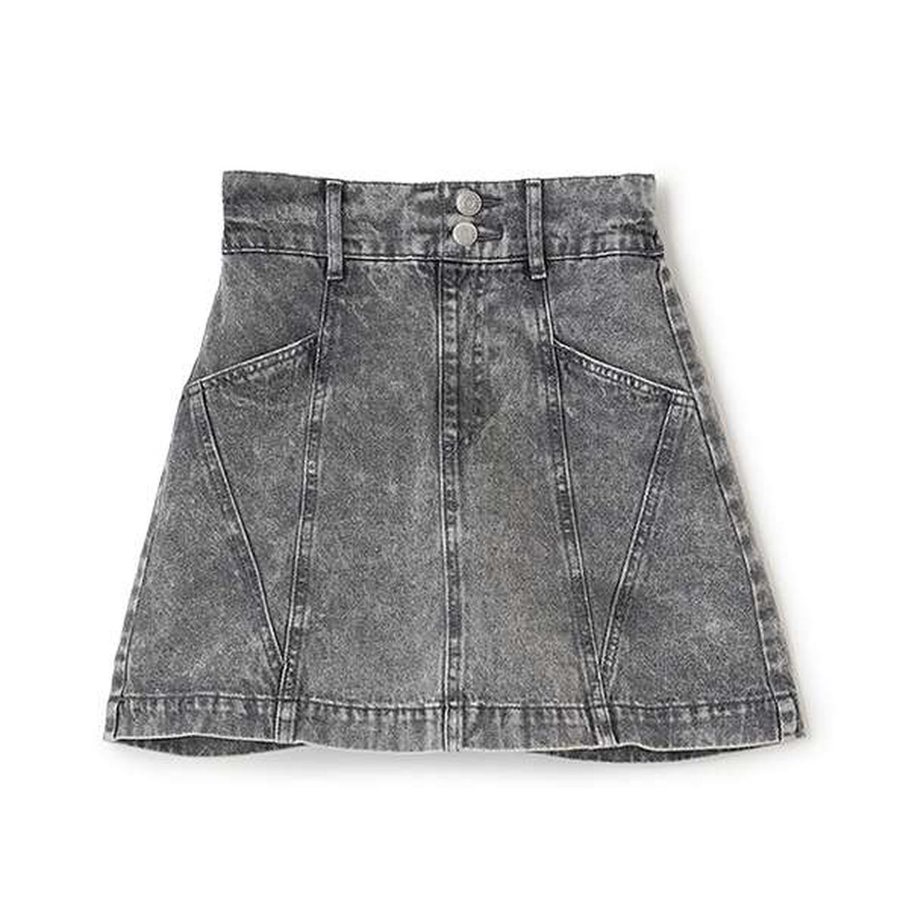 Chic Contrast Skirt,Blue, large image number 12