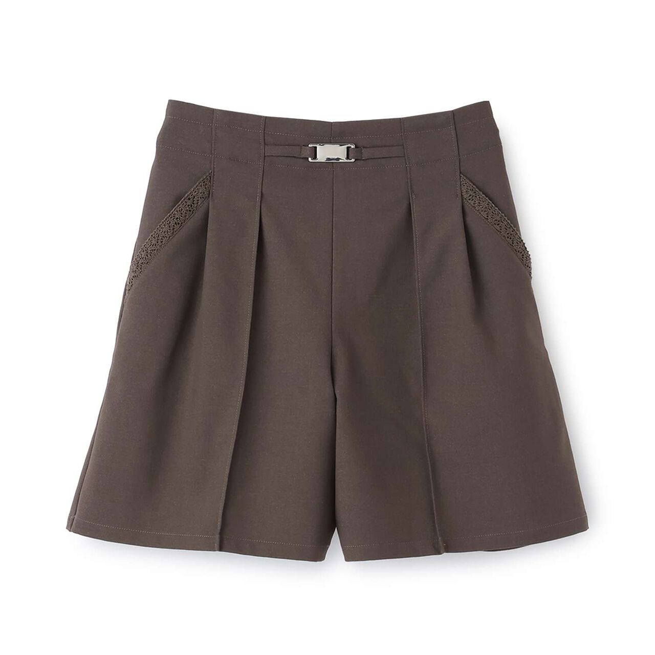 Lace Pocket Shorts[Available in 130cm],Brown, large image number 11