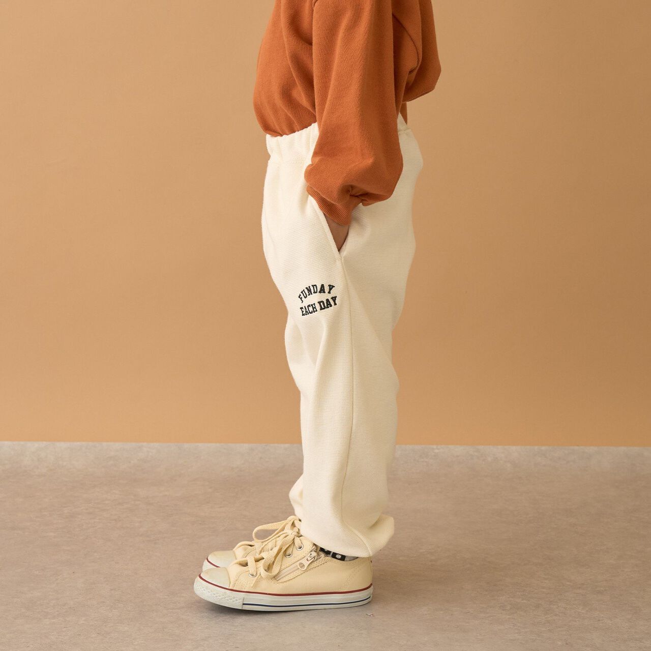 Tomo Pants Wool Lined Easy Pants,Ivory, large image number 18