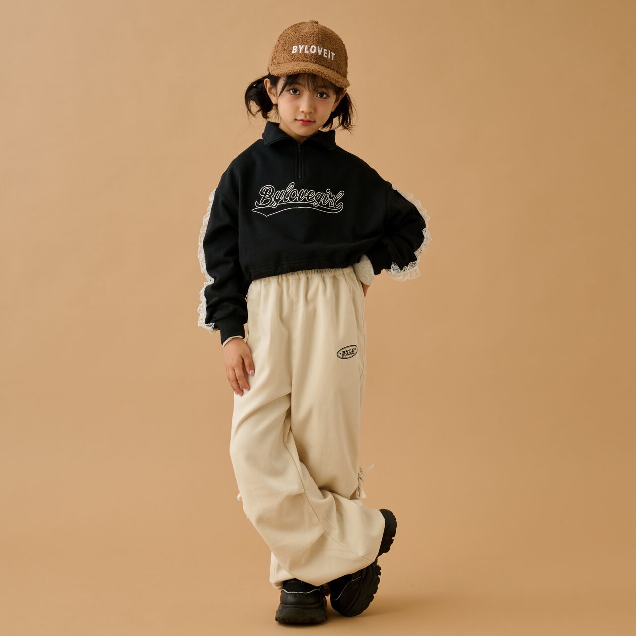 Ribbon Parachute Pants,Ivory, large image number 4