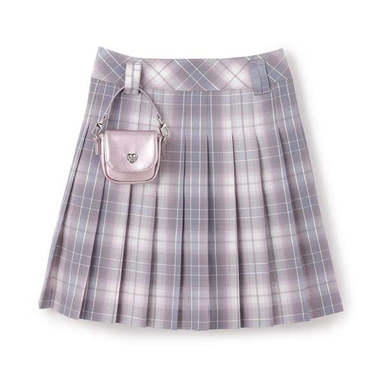 Pleated Skirt-Pants with Mini Bag,Navy, large image number 13