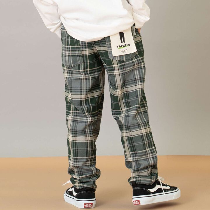 Cut Twill Tapered Pattern Pants,Beige, medium image number 2