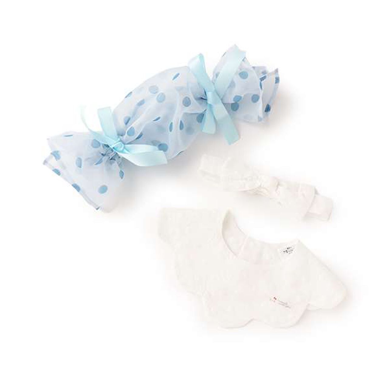 Angel Bib Hairband Candy Wrapping,Off white, large image number 0