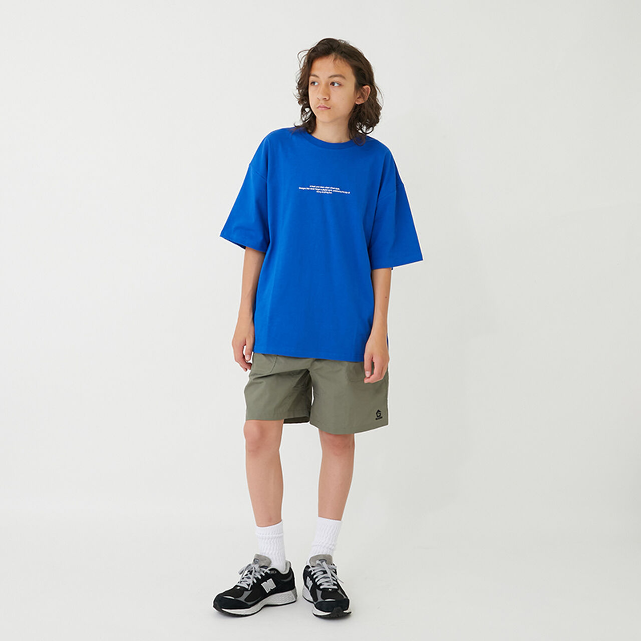 [Cool Touch] High Cool Cotton Back Photo Short Sleeve T-Shirt,Blue, large image number 12