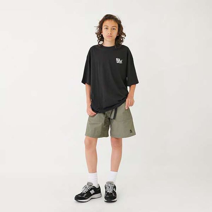 [Water-Repellent] Nylon Washed Climbing Half Pants,Black, medium image number 11