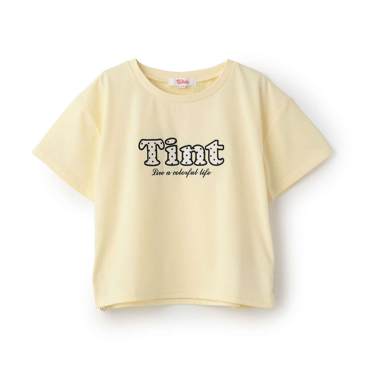 [Cool Touch] Side Drawstring Appliqu&eacute; Short-Sleeve T-Shirt,Off white, large image number 23