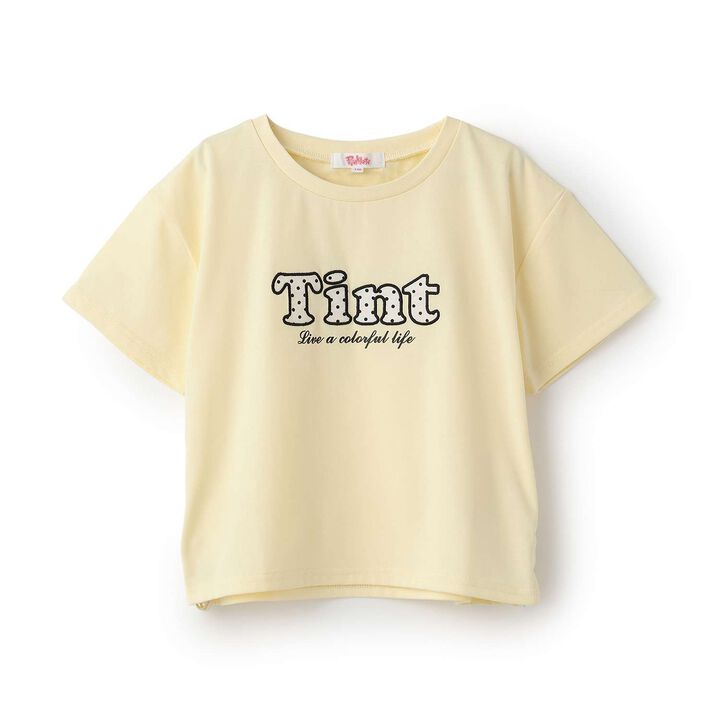 [Cool Touch] Side Drawstring Appliqu&eacute; Short-Sleeve T-Shirt,Off white, medium image number 23