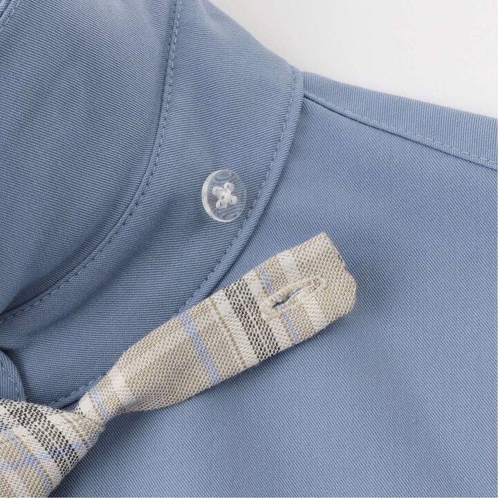 [Pleated Shirt Dress + Knit Vest Set],Blue, medium image number 7