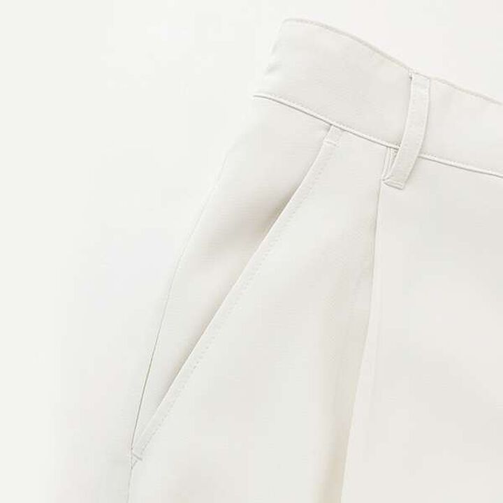 Melty Tuck Half Pants,Ivory, medium image number 5