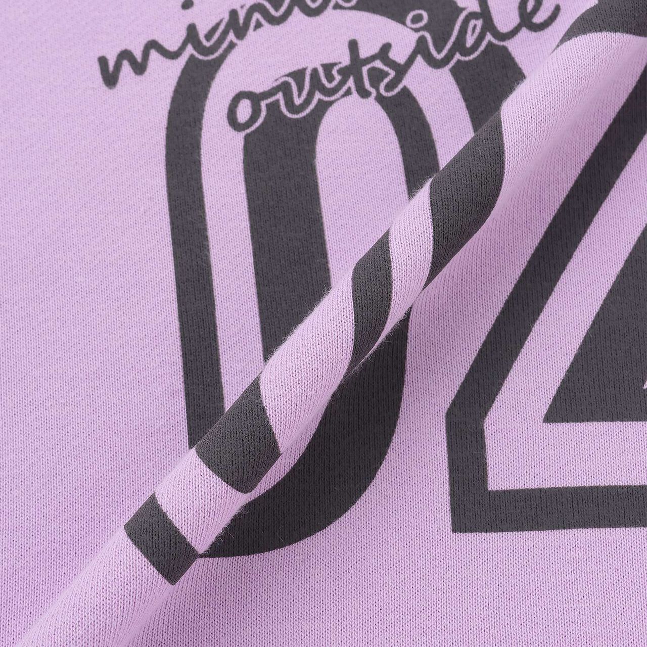 Assorted Flock Print Fleece Pullover,Lavender, large image number 7