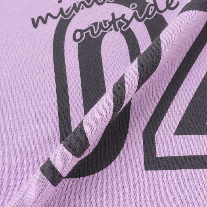 Assorted Flock Print Fleece Pullover,Lavender, medium image number 7