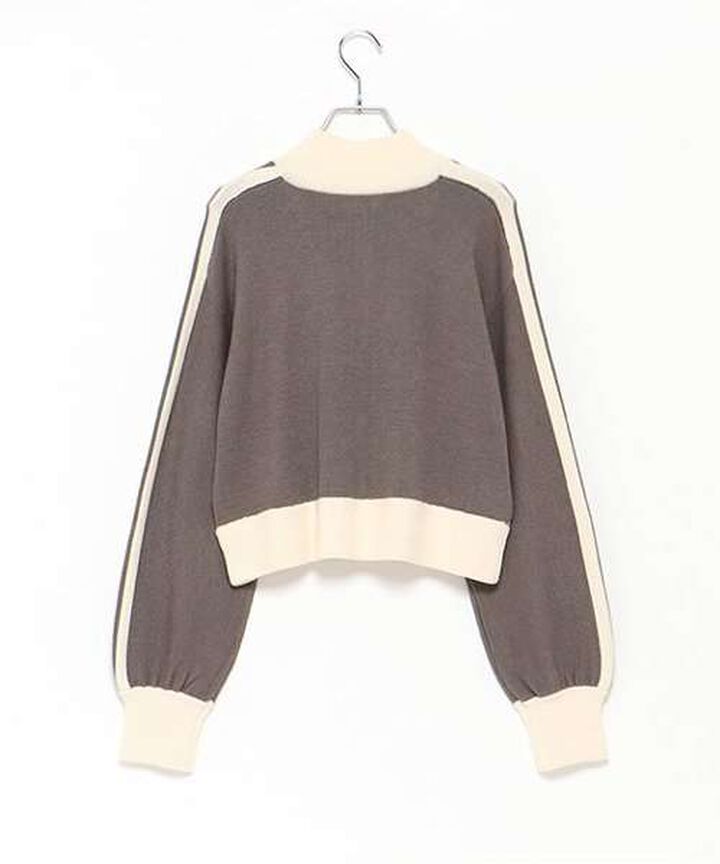 Stand Line Zip Knitwear,Black, medium image number 13