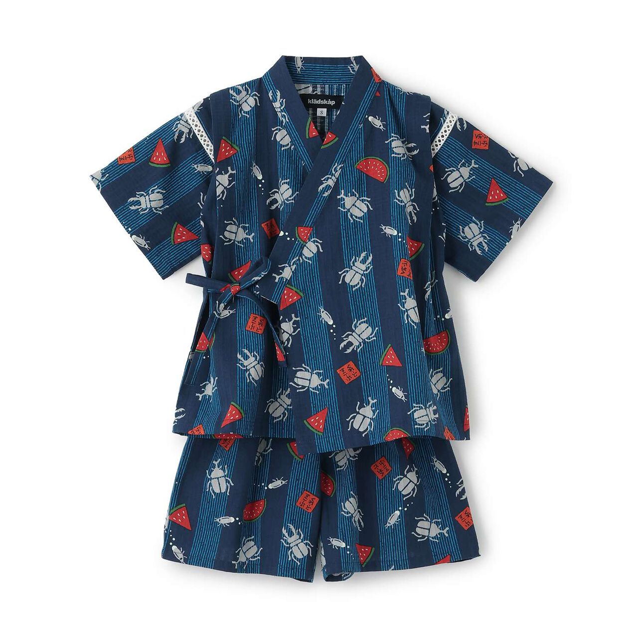 Insect Print Jinbei,Light khaki, large image number 0