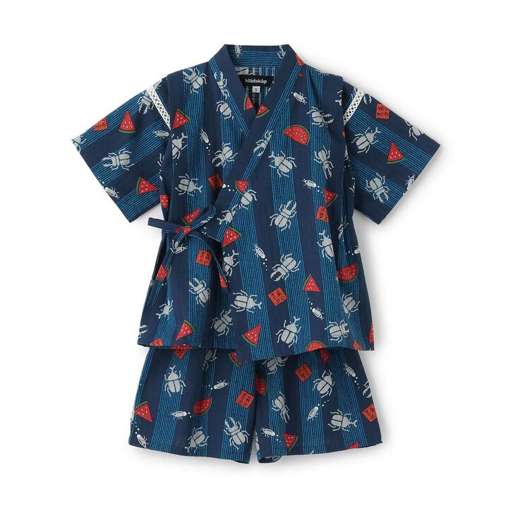 Insect Print Jinbei,Light khaki, medium image number 0