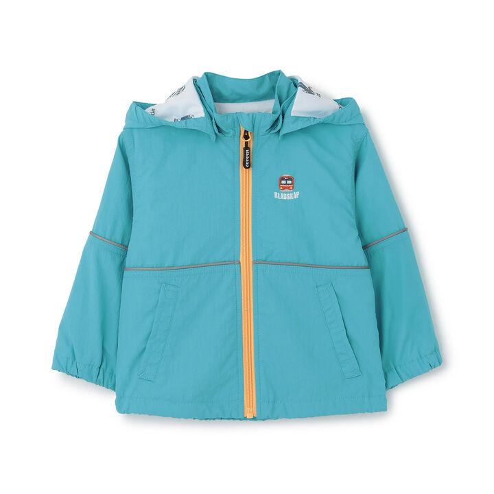 Train Motif Windbreaker [UV Protection & Water-Repellent Finish],Light blue, medium image number 0