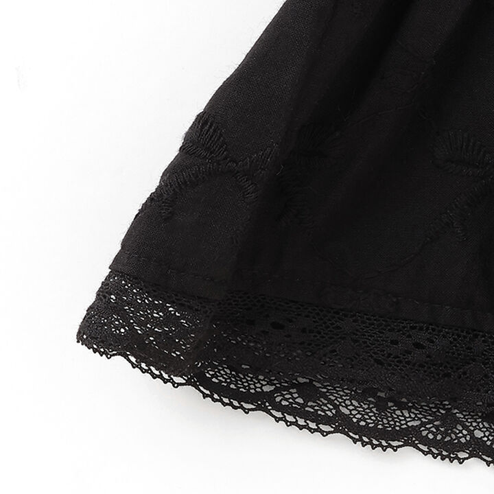 Ribbon Lace Cotton Blouse,Off white, medium image number 5