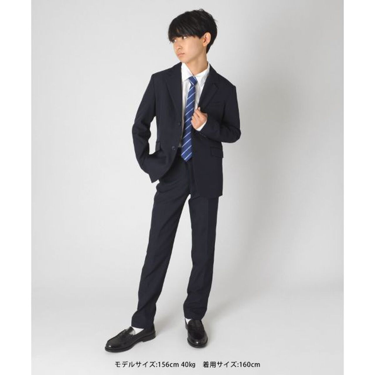 [Adult Size Available] Tailored Jacket,Navy, large image number 4
