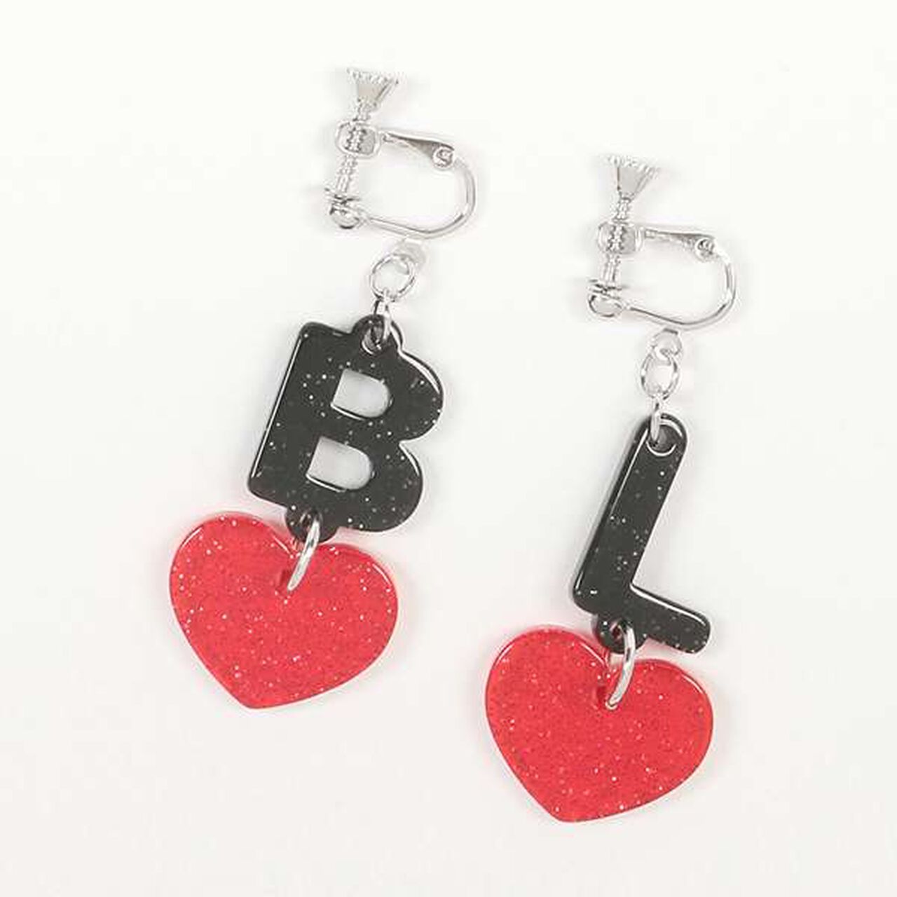 BL Logo Earrings,White, large image number 5