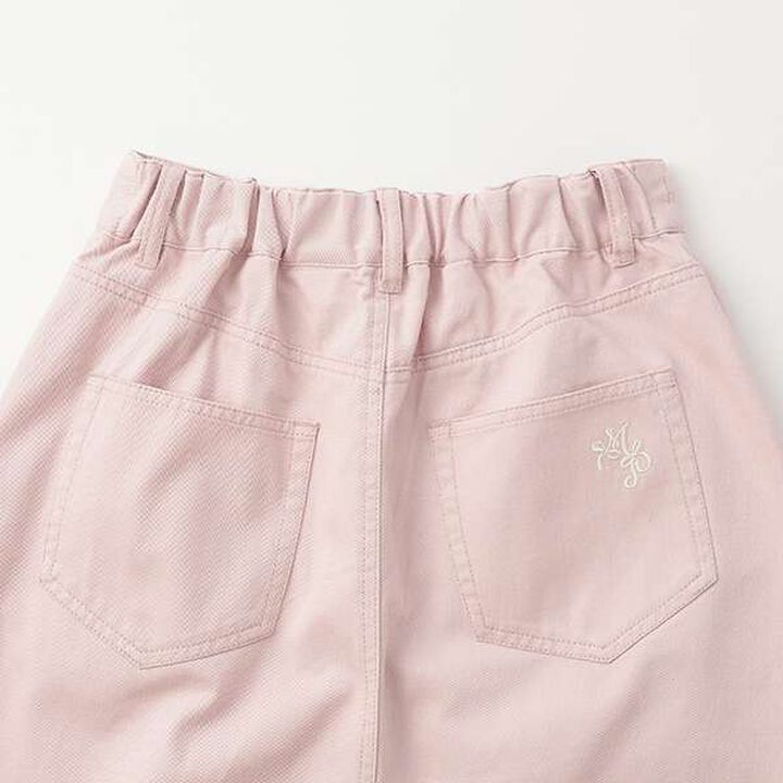 Ribbon × Pearl × Rhinestone Midi Skirt,Pink, medium image number 5