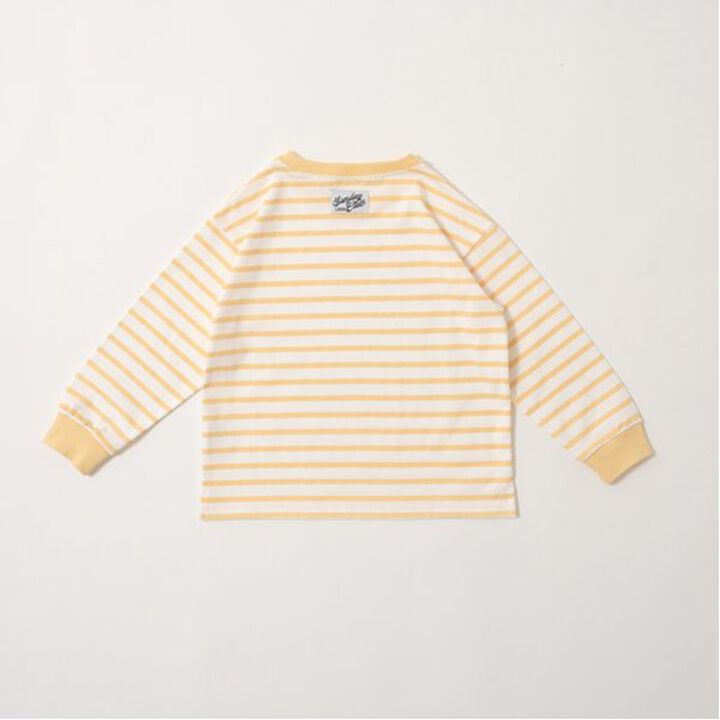 [Comfortable Jersey] Stripe Long-Sleeve T-Shirt,Mustard, medium image number 11