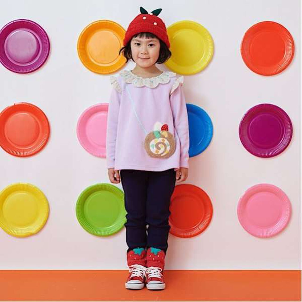 Roll Cake Small Shoulder Bag Sweatshirt,Lavender, large image number 4