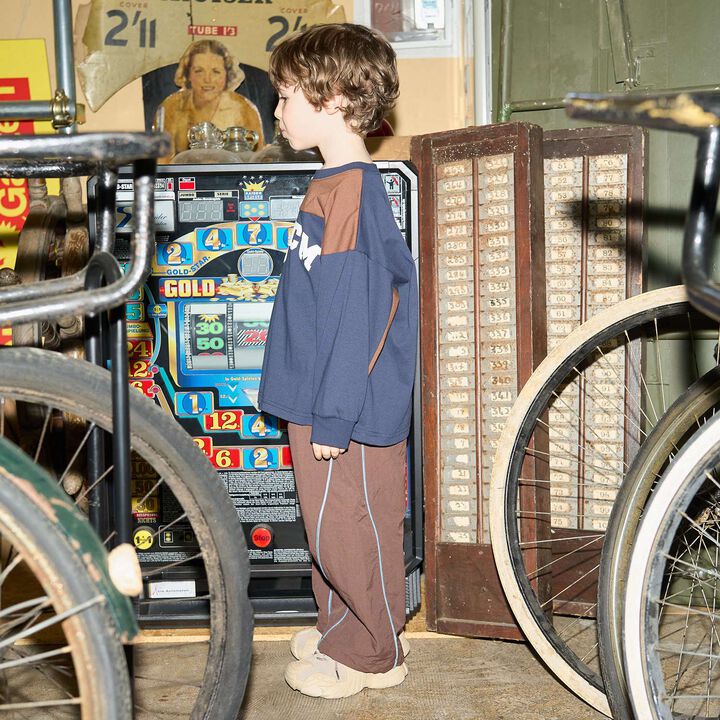 [MNCM] Bi-Color Big T-Shirt (Kaiteki Tenjiku),Navy, medium image number 21