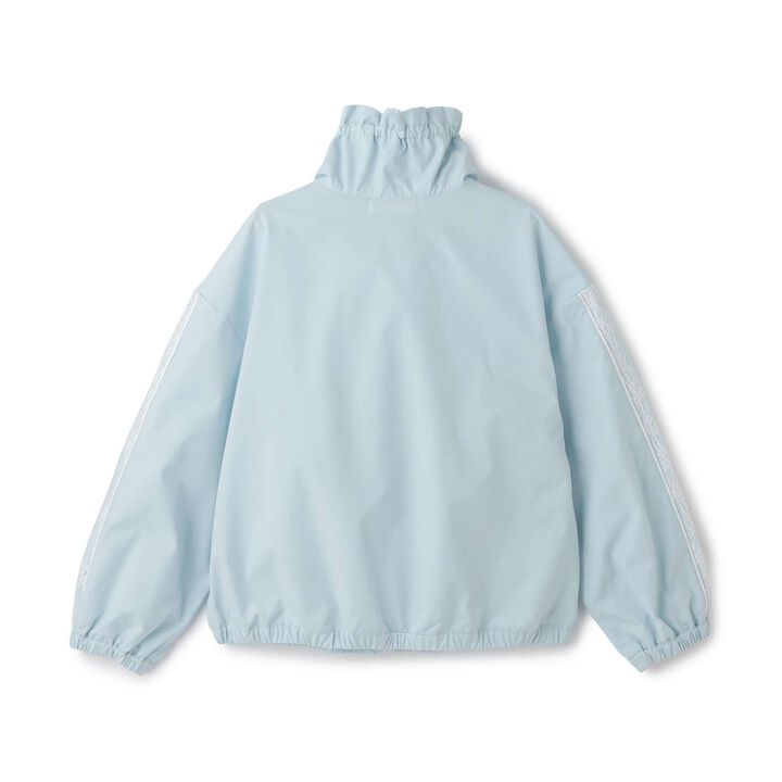 Lace Sleeve Bomber Jacket [Water-Repellent Finish],Pink, medium image number 6