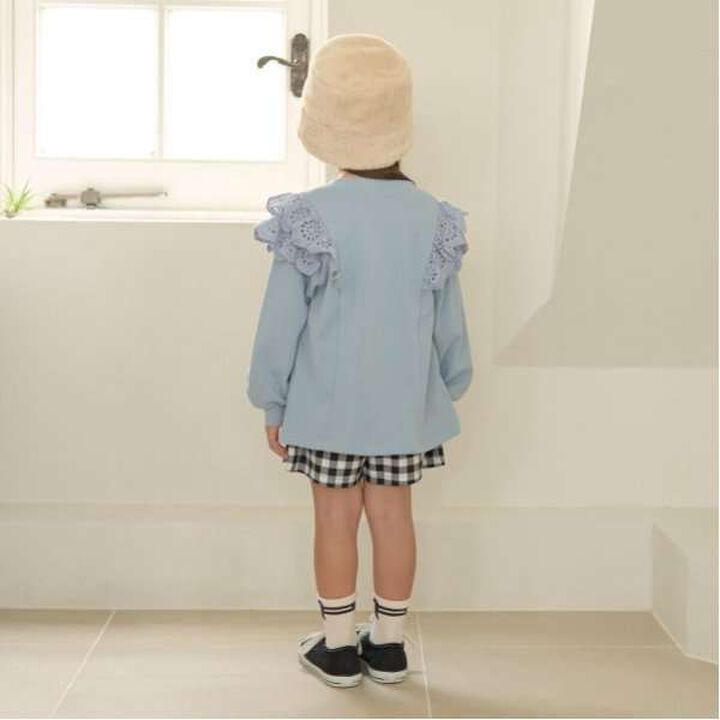 Pilling-Resistant A-Line Sweatshirt,Moss green, medium image number 5