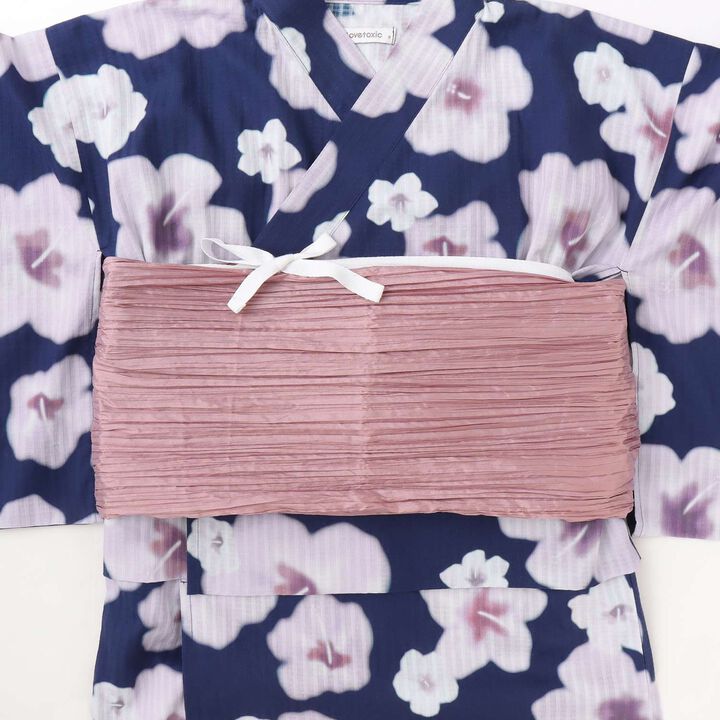Floral Pattern Two-Piece Yukata,Pearl white, medium image number 24