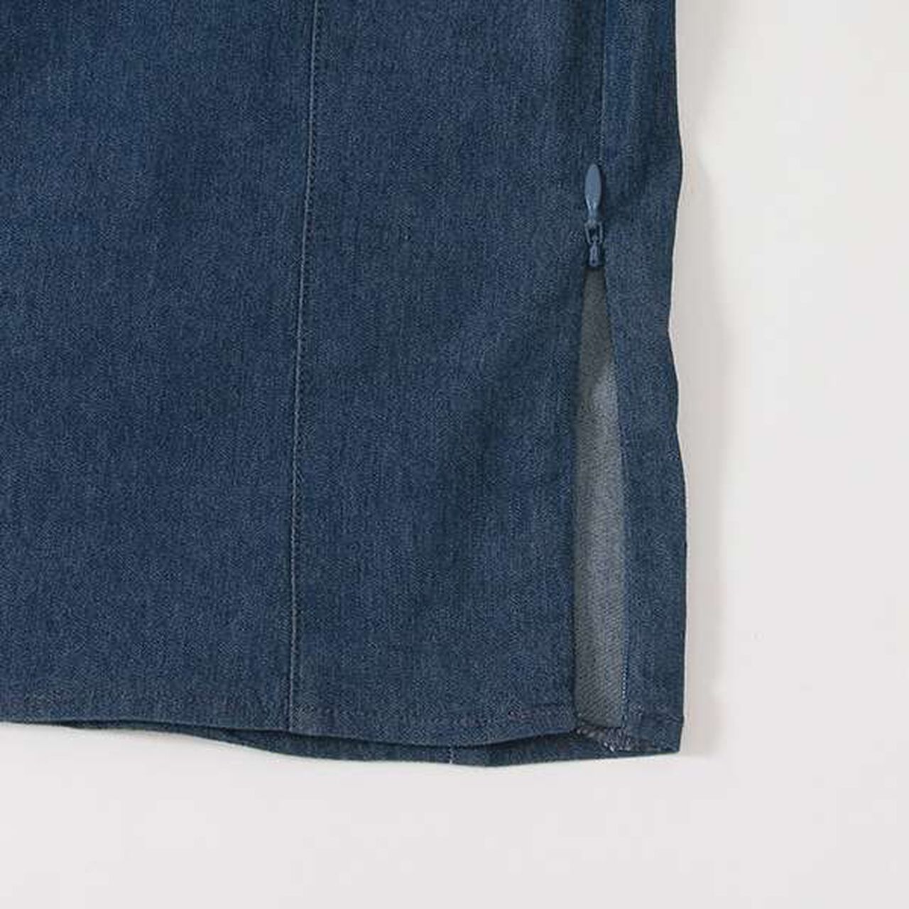 [LADIES] Balloon Sleeve Denim Tunic,Off white, large image number 5